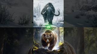 Mammoth vs TRex vs Wild Animals Crocodile Grizzly Bear Smilodon Spinosaurus Giganotosaurus [upl. by Eibot]