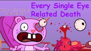 Happy Tree Friends Every single eye related death or injury [upl. by Guntar]