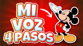 Como hacer la voz de Mickey Mouse  En 4 sencillos pasos [upl. by Edelman]