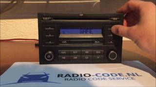 RCD 200 SAFE Radio code nl [upl. by Irep]