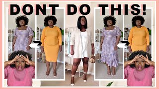 WORST FASHION MISTAKES 4 TUMMY  BELLY FAT 🛑 5 THINGS YOU SHOULD STOP DOING  TIPS 2 FIX  NO SHAPER [upl. by Yelyak]