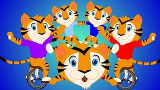 Five Little Tigers  Nursery Rhyme For Kids [upl. by Tyra]