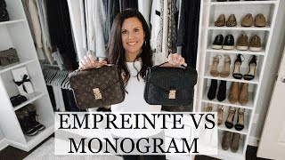 LOUIS VUITTON POCHETTE METIS  EMPREINTE VS MONOGRAM  WHICH SHOULD YOU PURCHASE FIRST [upl. by Greyso157]