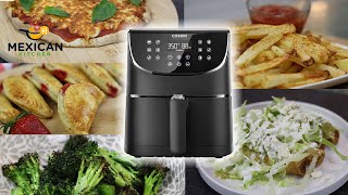 5 RECETAS SENCILLAS EN LA FREIDORA DE AIRE  Probando la airfryer [upl. by Labanna830]