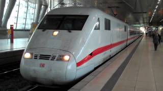 HD German ICE highspeed trains at Frankfurt Airport [upl. by Zippora]