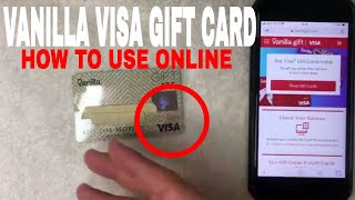 ✅ How To Use Vanilla Visa Gift Card Online 🔴 [upl. by Raseac955]