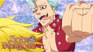 Meliodas VS Ban In perfect cube FULL FIGHT SCENE  Seven Deadly Sins  Nanatsu no Taizai [upl. by Forras]