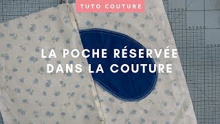 Comment coudre une poche réservée dans la couture Poche dans la couture côté [upl. by Donell]