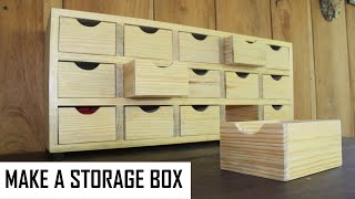 How to Make an Organizer Box  Screw Storage DIY [upl. by Irtimid]