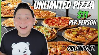 CHEAP Italian Pizza Buffets on International Drive Orlando  Cicis Pizza Oreganatta Buffet [upl. by Infield]