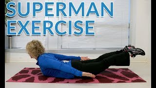 Superman Exercise for Spine Health [upl. by Mossman]