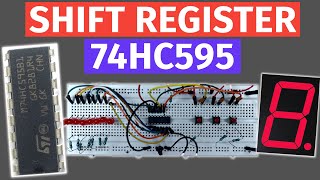 74HC595 Shift Register Tutorial  Arduino with 7 segment [upl. by Ailev396]