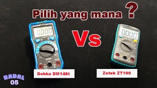 Zotek ZT102 Vs Dekko DM148T Multimeter Digital Avometer digital [upl. by Ano]