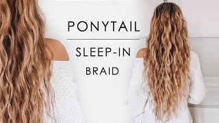 Sleepin Ponytail Beachy Waves Hair Tutorial  Shonagh Scott [upl. by Aiclef]