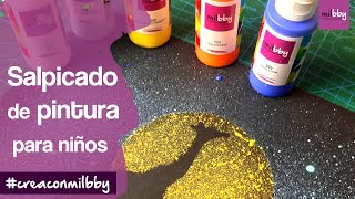 Cómo Salpicar Pintura con un Cepillo de Dientes 🎨 Arte para Niños [upl. by Danyelle854]