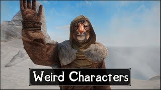 Skyrim 5 Weirdest and Strange Characters in The Elder Scrolls 5 Skyrim [upl. by Gnuj]