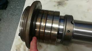 CNC Lathe Rebuild Spindle Bearings [upl. by Yelsnia]