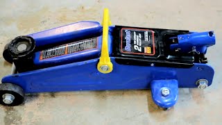 How to Repair Leaky Floor Trolley Hydraulic Jack Duralast Fix [upl. by Kermy]