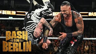 Rhea Ripley amp Damian Priest vs Liv Morgan amp Dominik Mysterio WWE Bash in Berlin 2024 highlights [upl. by Neelsaj]