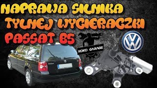 Naprawa silnika tylnej wycieraczki PASSAT B5 Repair of the wiper [upl. by Nylra]