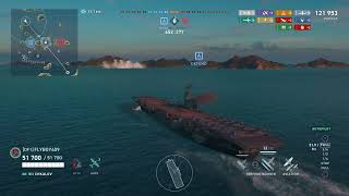 World of Warships Legends  Chkalov Maiden Voyage  3 kills 121k damage [upl. by Nichy133]