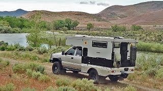 Couple Sells Home to LIVE in TRUCK CAMPER and AUSTRALIA  BUNDUTEC ALUMI LINE FLAT BED WALK AROUND [upl. by Salbu]