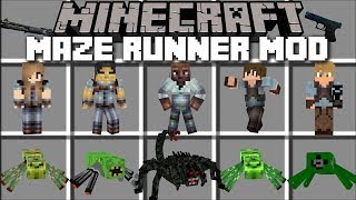 Minecraft MAZE RUNNER MOD  THE DEATH CURE TO ESCAPING THE MAZE Minecraft [upl. by Sheelagh]