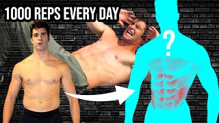 6 Pack in 7 Days Challenge  Doing 1000 Reps Of Abs A Day [upl. by Ynalem594]