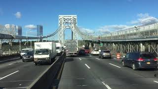 Crossing The George Washington Bridge From NY To NJ [upl. by Acirej40]