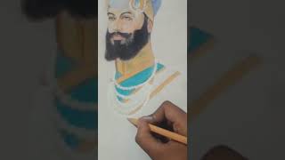 Shri guruhargobind sahib ji and bandi chhor divas art drawing trending artandcraft sketch [upl. by Ahsinar308]