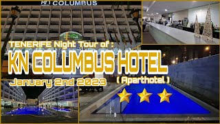 KN Columbus Hotel Aparhotel Night Tour 2023  Tenerife hoteltour kncolumbus [upl. by Ahtnammas]