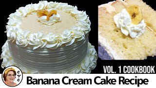 Old Fashioned  Banana Custard Cake  Cooking From Scratch [upl. by Bernetta]