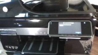 HP Officejet 8500A Premium  PowerOn to Test Page [upl. by Spiers]