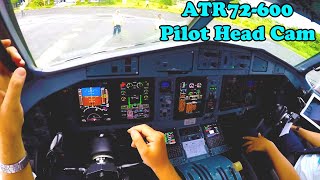 Full Flight ATR72 600  Real Pilot EYE POV GoPro  Cockpit video  GarudaIndonesia [upl. by Esilec609]