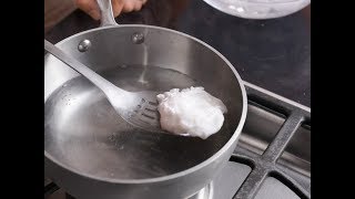 Alton Brown Makes the Perfect Poached Egg  Food Network [upl. by Wilden]