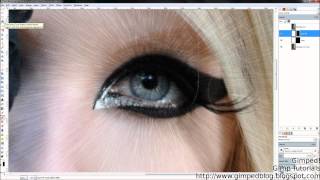 How To Edit Eyes Using Gimp [upl. by Max]