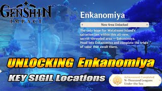 Unlocking Enkanomiya  Key Sigil Locations  Genshin Impact [upl. by Christine550]