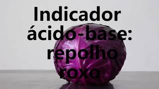 Indicador ácidobase com repolho roxo [upl. by Llekram]