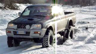 Mitsubishi L200 amp the snow [upl. by Ayatnwahs959]