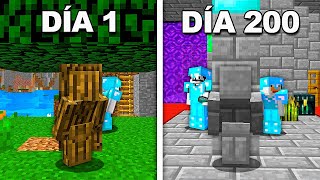 SOBREVIVÍ 200 DÍAS dentro de una BASE SECRETA de MINECRAFT [upl. by Wye]