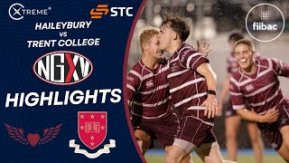 HIGHLIGHTS HAILEYBURY v TRENT COLLEGE  SCHOOLS RUGBY [upl. by Onil]