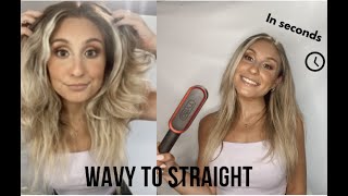 Testing out the TYMO RING PLUS Hair Straightening Brush do you need this [upl. by Alger]