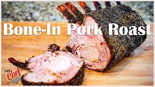 How to Make BoneIn Pork Loin Roast  Herb Crusted and Juicy [upl. by Longan]