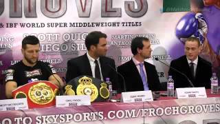 Heated Froch v Groves final press conference [upl. by Gowrie]