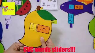 CVC words felt quiet book alphabet phonic [upl. by Ahtaga]