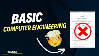 Basic Computer Engineering Complete Important For Engineering Exams True Engineer [upl. by Kenward953]