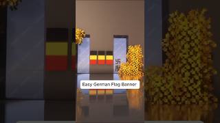 MinecraftEasy German Flag Banner Design turtorialshorts minecraft [upl. by Hawkie]