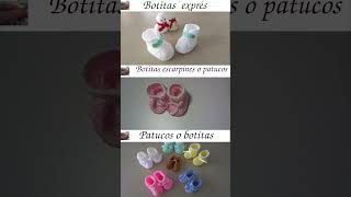 Botitas para bebés en crochet o ganchillo [upl. by Ennairol]