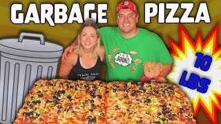 UNDEFEATED 10LB GARBAGE CAN PIZZA CHALLENGE ft Randy Santel [upl. by Rehpinnej440]