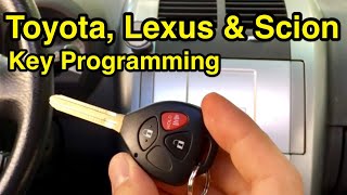 How to program any Toyota Lexus or Scion chip key [upl. by Meeker]